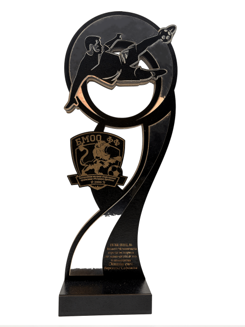  Деревянный кубок победителю  чемпионата по мини-футболу