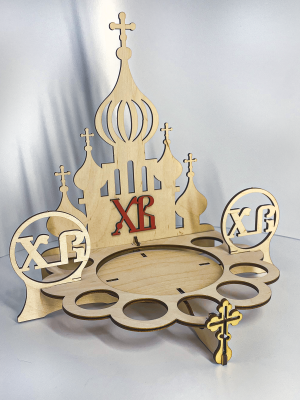 Пасхальная подставка для яиц и кулича