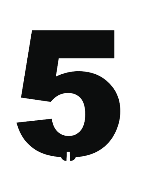 Топпер «цифра 5»