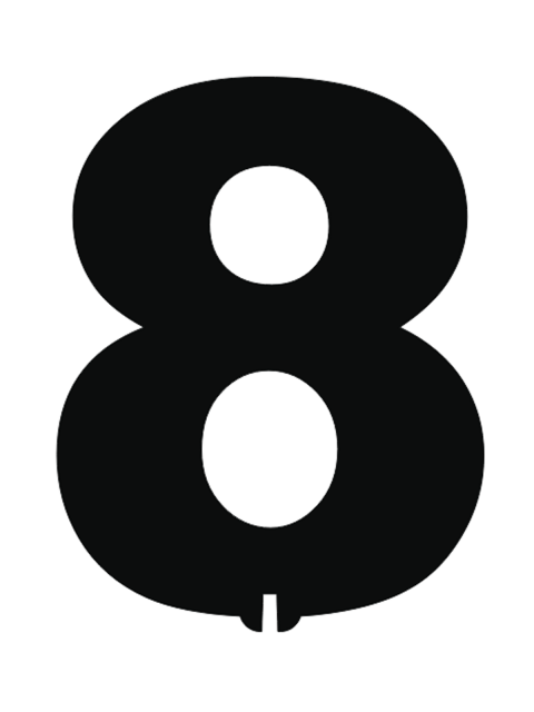 Топпер «цифра 8»