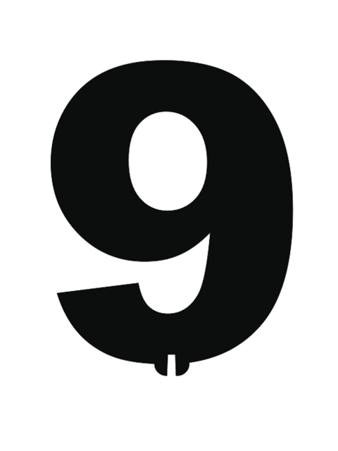Топпер «цифра 9»